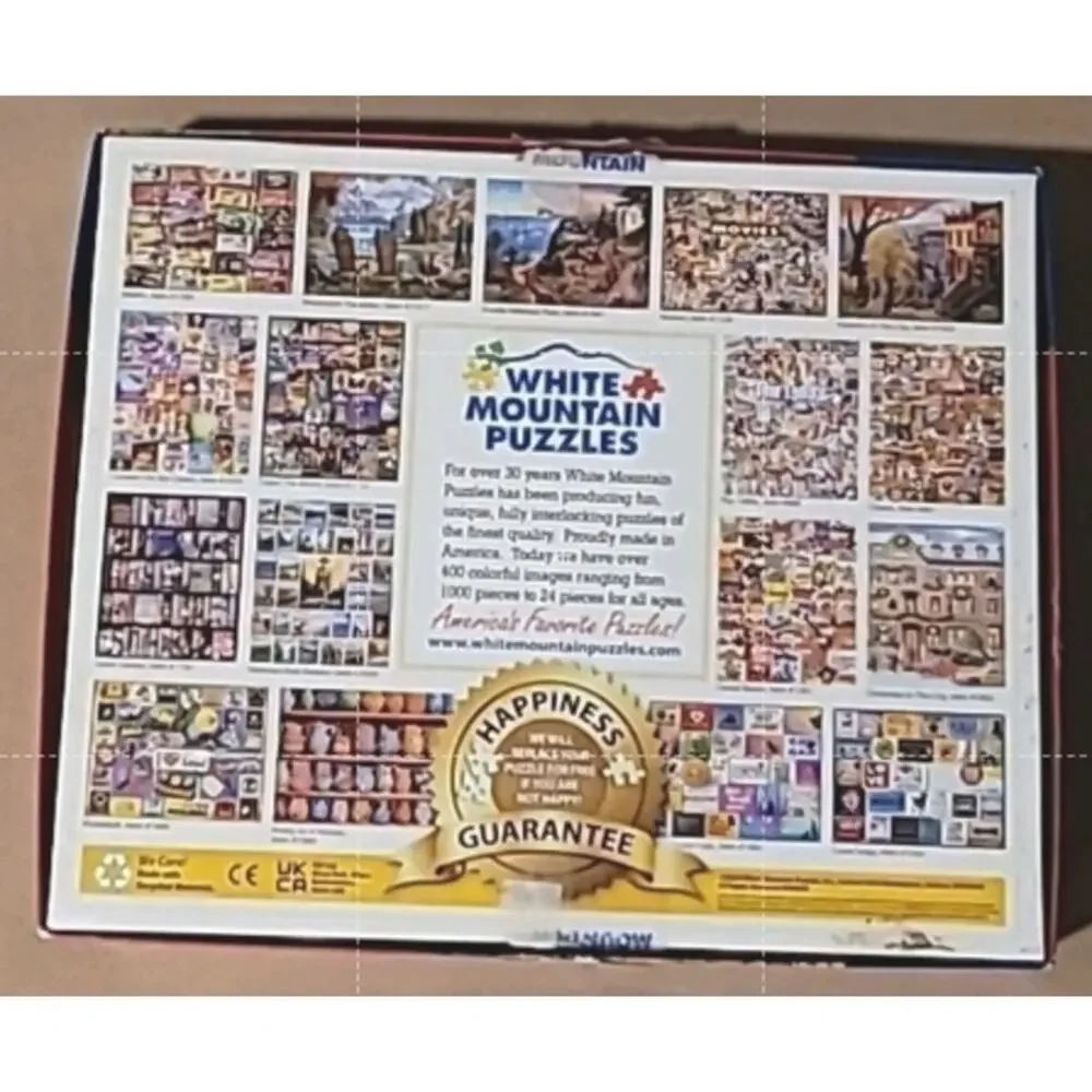White Mountain FARMER'S MARKET 500 piece puzzle autumn fall COMPLETE